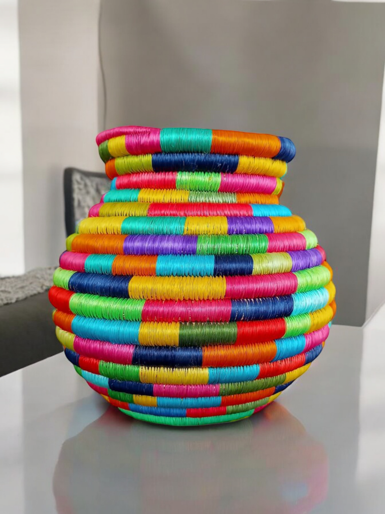 Jarrón multicolor