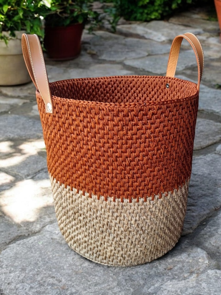 Container with Leather Finishes