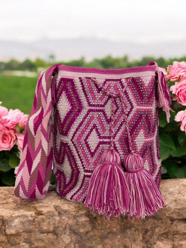 Wayuu Backpack with Crystals