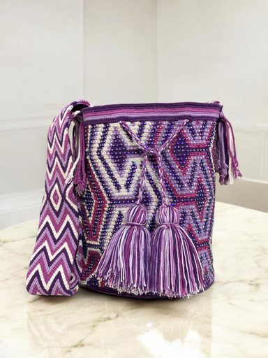 Wayuu Backpack with Crystals