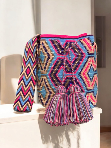 Wayuu Backpack with Crystals