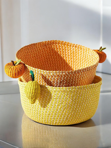 Fruit Basket ref. woven in Iraca Palm.