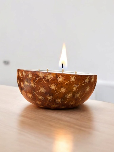 Vela aromatizada, hecha en Totumo