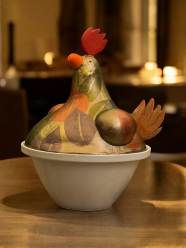 Hen Sauce Dish, Made from Totumo