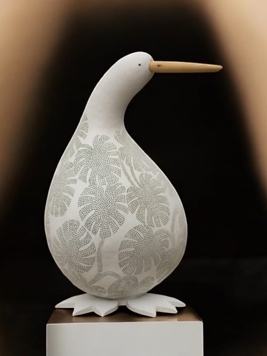 Heron Lamp, made from Totumo
