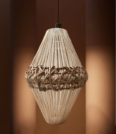 Lamp in Paper and Fique