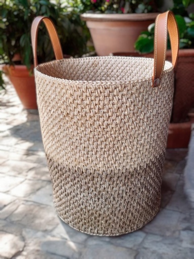 Container with Leather Finishes