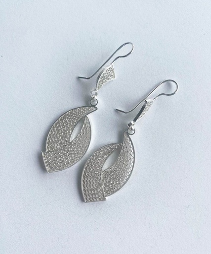 Aretes en filigrana de plata