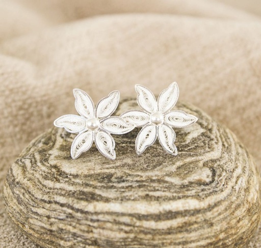 Topos Ref. Flor en filigrana de plata