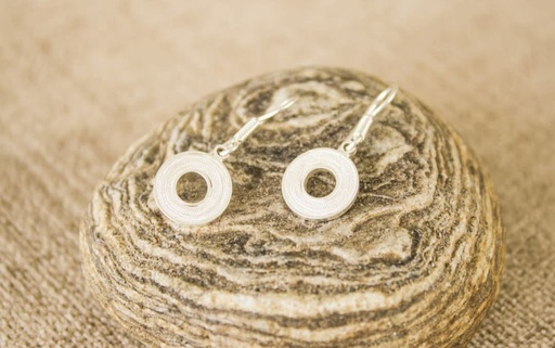 Aretes Ref. Donas colgantes, en plata